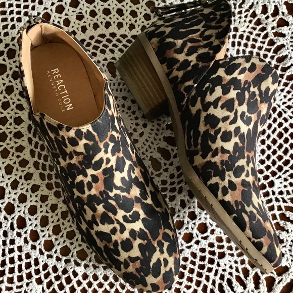 Kenneth Cole REACTION Side Way Ankle Boot~Leopard~Size 8 - Picture 3 of 9